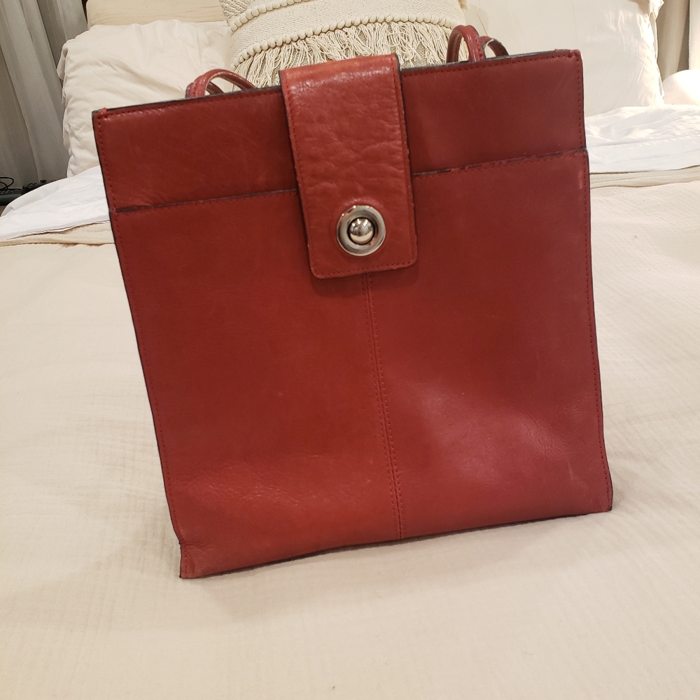 Pelle Studio Red Leather Shoulder Bag